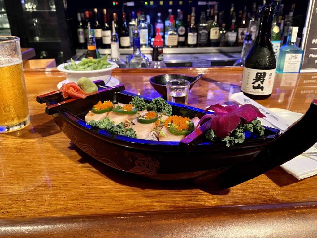 Hot Hamachi Sushi Boat